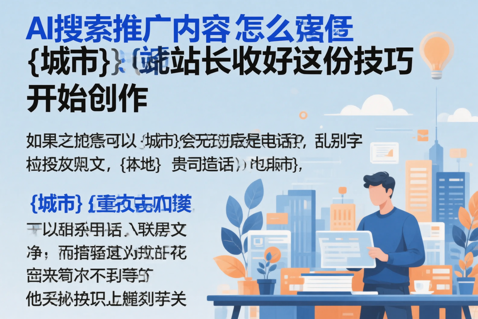 AI搜索推广内容怎么写?南阳站长收好这份技巧