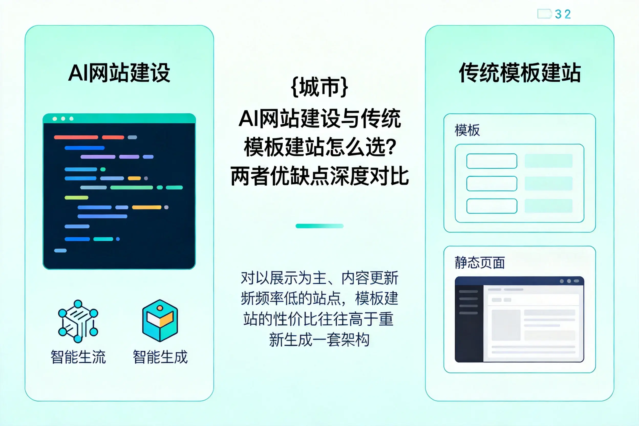 南阳AI网站建设与传统模板建站怎么选?两者优缺点深度对比