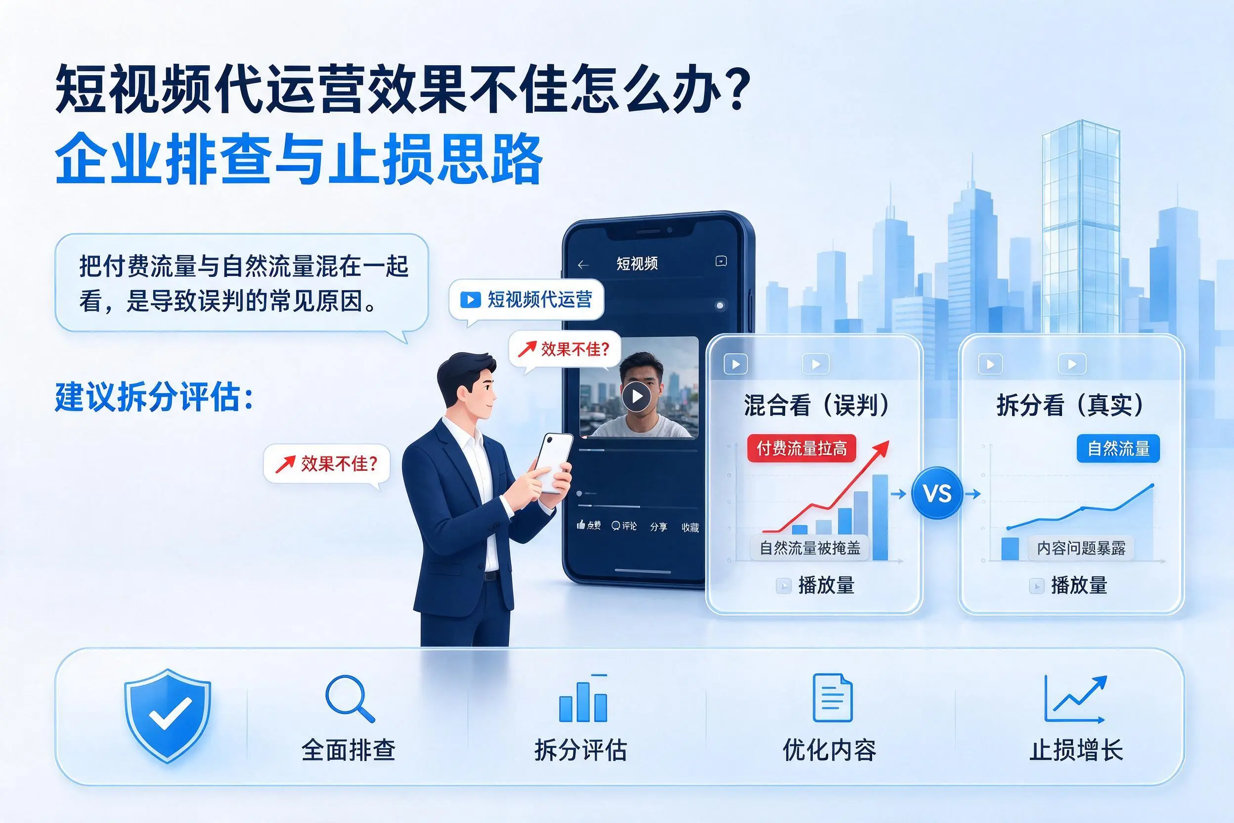 短视频代运营效果不佳怎么办?南阳企业排查与止损思路
