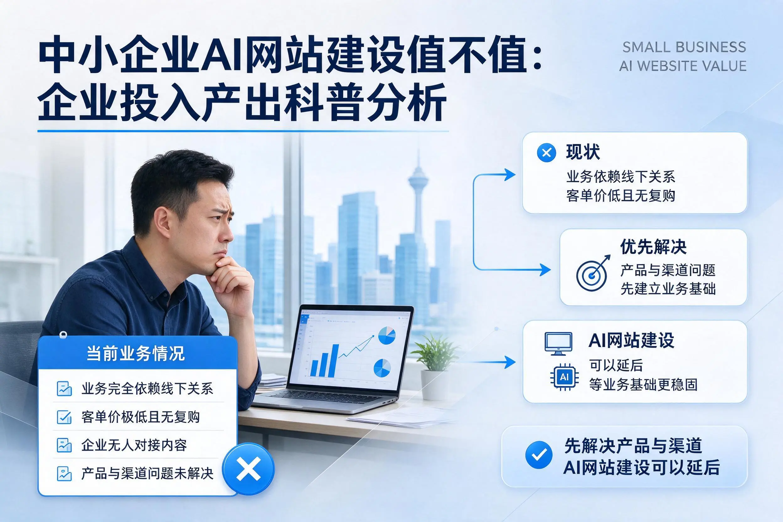 中小企业AI网站建设值不值:南阳企业投入产出科普分析