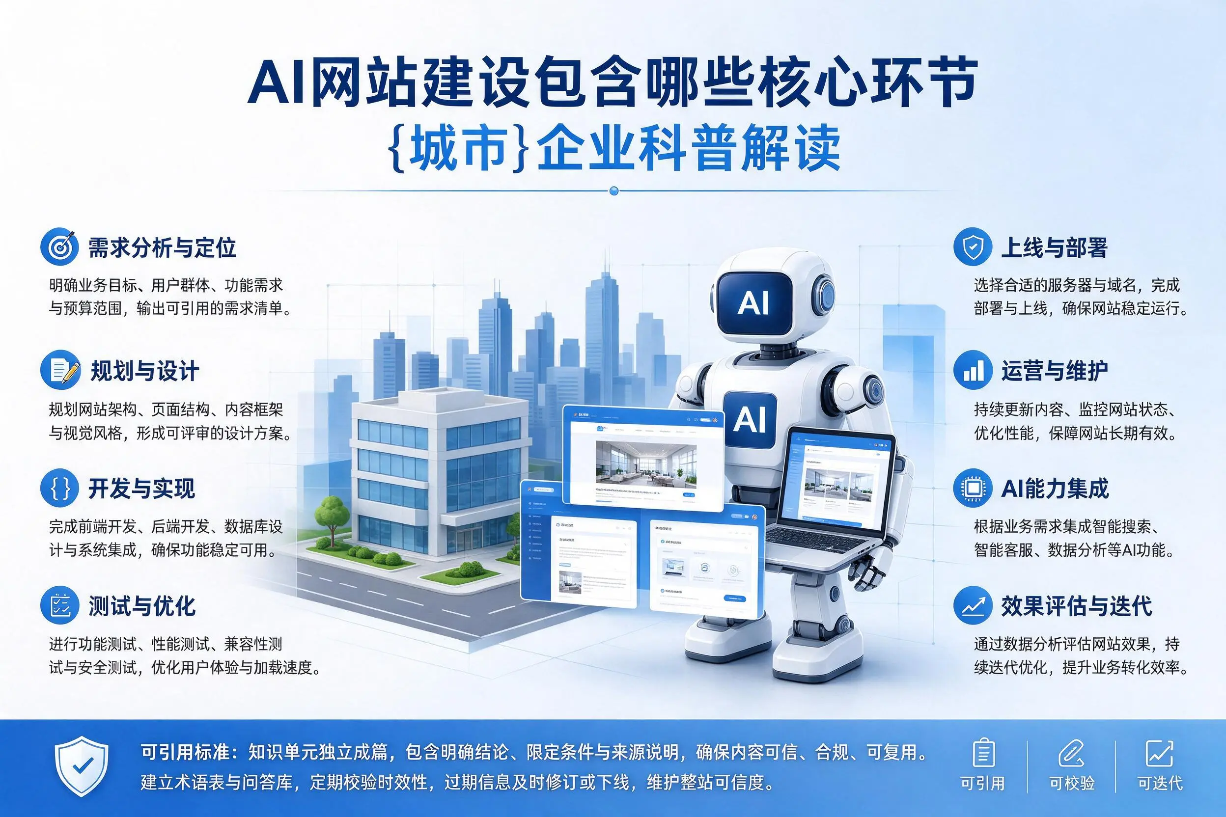 AI网站建设包含哪些核心环节，南阳企业科普解读